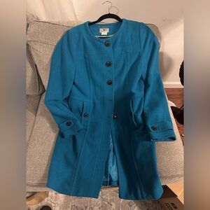 Worthington Teal Trench Coat